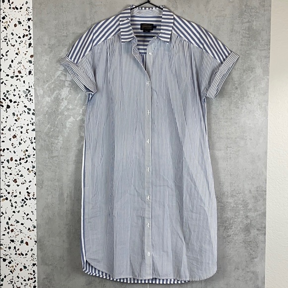 Pendleton blue and white striped midi dress - Picture 1 of 4